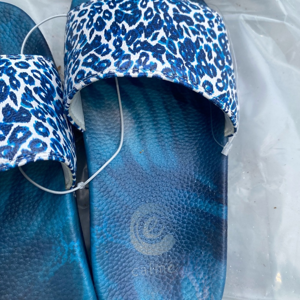 Calme by Johnny Was Leopard Slide Sandals - Picture 3 of 4